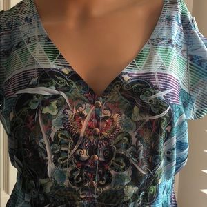 Tapered Short Sleeve Top